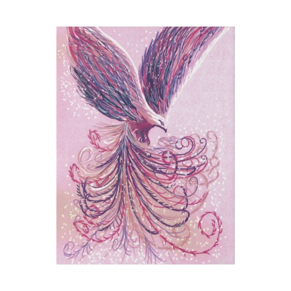 Phoenix Canvas Wall Art, Boho Home Decor, Bird Painting, Colorful Art Print, Unique Gift for Art Lovers, Inspirational Decor