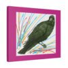 Artistic Crow Splash Canvas Print, Unique Wall Art Decor, Colorful Home Styling, Gift for Bird Lovers, Modern Art for Any Room