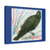 Artistic Crow Splash Canvas Print, Unique Wall Art Decor, Colorful Home Styling, Gift for Bird Lovers, Modern Art for Any Room