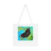 Butterfly Art Shoulder Tote Bag, Eco-Friendly Shopping Bag, Floral Gift, Summer Accessory, Nature Lover Tote