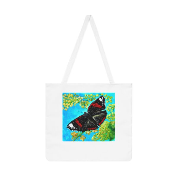 Butterfly Art Shoulder Tote Bag, Eco-Friendly Shopping Bag, Floral Gift, Summer Accessory, Nature Lover Tote