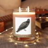 Crow Rustic Raven Scented Candle - 11oz Glass, Perfect for Home Decor, Gifts, Fall, Halloween, and Relaxation