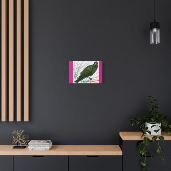 Artistic Crow Splash Canvas Print, Unique Wall Art Decor, Colorful Home Styling, Gift for Bird Lovers, Modern Art for Any Room