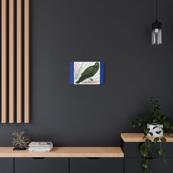 Artistic Crow Splash Canvas Print, Unique Wall Art Decor, Colorful Home Styling, Gift for Bird Lovers, Modern Art for Any Room