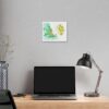 Whimsical Dahlia Fairy Canvas Art | Colourful Home Decor, Unique Gift for Fairy Lovers, Enchanting Wall Art, Nature-Inspired Gift