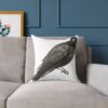 Crow Raven Decorative Pillow, Home Decor, Couch Cushion, Unique Gift, Bird Art, Accent Pillow, Throw Pillow