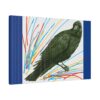 Artistic Crow Splash Canvas Print, Unique Wall Art Decor, Colorful Home Styling, Gift for Bird Lovers, Modern Art for Any Room