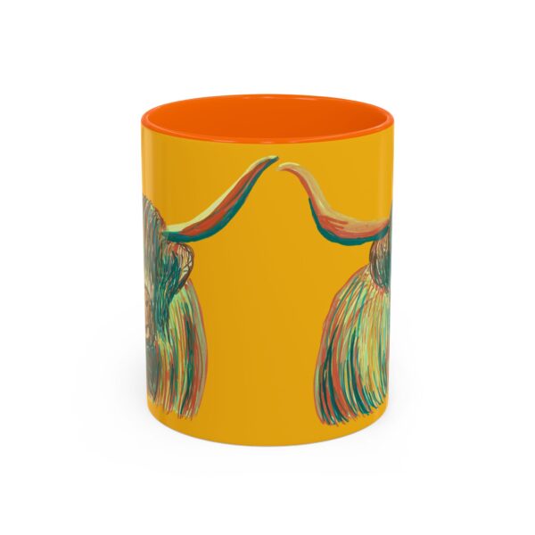 Highland Cow Mug - Whimsical Colorful Coffee Cup for Animal Lovers, Unique Gift for Birthdays, Holidays, Home Decor, Office Use