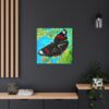 Butterfly Wall Art Canvas, Vibrant Nature Decor, Living Room Artwork, Gift for Nature Lovers, Floral Home Decoration