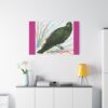 Artistic Crow Splash Canvas Print, Unique Wall Art Decor, Colorful Home Styling, Gift for Bird Lovers, Modern Art for Any Room