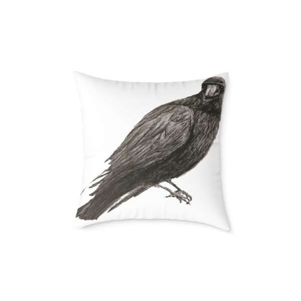 Crow Raven Decorative Pillow, Home Decor, Couch Cushion, Unique Gift, Bird Art, Accent Pillow, Throw Pillow
