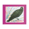 Artistic Crow Splash Canvas Print, Unique Wall Art Decor, Colorful Home Styling, Gift for Bird Lovers, Modern Art for Any Room
