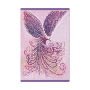 Phoenix Canvas Wall Art, Boho Home Decor, Bird Painting, Colorful Art Print, Unique Gift for Art Lovers, Inspirational Decor