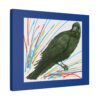 Artistic Crow Splash Canvas Print, Unique Wall Art Decor, Colorful Home Styling, Gift for Bird Lovers, Modern Art for Any Room