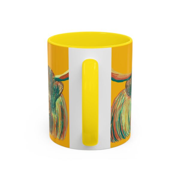 Highland Cow Mug - Whimsical Colorful Coffee Cup for Animal Lovers, Unique Gift for Birthdays, Holidays, Home Decor, Office Use