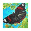 Butterfly Wall Art Canvas, Vibrant Nature Decor, Living Room Artwork, Gift for Nature Lovers, Floral Home Decoration