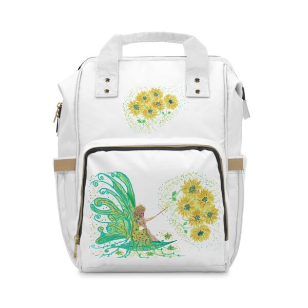Nappy Diaper Backpack with Fairy Design, Stylish Baby Bag, Mom's Everyday Essential, Gift for New Parents, Diaper Bag for Girls