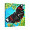 Butterfly Wall Art Canvas, Vibrant Nature Decor, Living Room Artwork, Gift for Nature Lovers, Floral Home Decoration