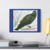 Artistic Crow Splash Canvas Print, Unique Wall Art Decor, Colorful Home Styling, Gift for Bird Lovers, Modern Art for Any Room
