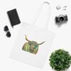 Highland Cow Tote Bag, Eco-Friendly Cotton Bag, Shopping Tote, Gift for Animal Lovers, Boho Style, Reusable Grocery Bag