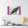 Artistic Crow Splash Canvas Print, Unique Wall Art Decor, Colorful Home Styling, Gift for Bird Lovers, Modern Art for Any Room