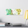 Whimsical Dahlia Fairy Canvas Art | Colourful Home Decor, Unique Gift for Fairy Lovers, Enchanting Wall Art, Nature-Inspired Gift