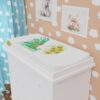Whimsical Baby Changing Pad Cover with Dahlias, Nursery Decor, Baby Shower Gift, Floral Baby Bedding, Eco-Friendly Baby Essentials