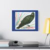Artistic Crow Splash Canvas Print, Unique Wall Art Decor, Colorful Home Styling, Gift for Bird Lovers, Modern Art for Any Room