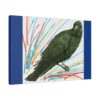 Artistic Crow Splash Canvas Print, Unique Wall Art Decor, Colorful Home Styling, Gift for Bird Lovers, Modern Art for Any Room