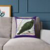 Vibrant Crow Raven Decorative Pillow, Home Decor, Couch Cushion, Unique Gift, Bird Art, Accent Pillow, Colourful Throw Pillow