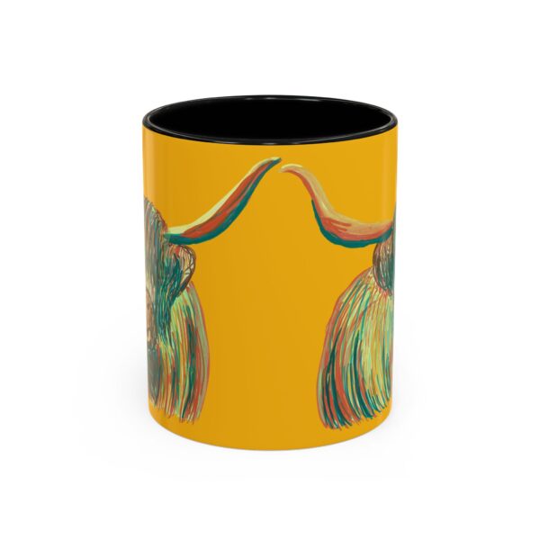 Highland Cow Mug - Whimsical Colorful Coffee Cup for Animal Lovers, Unique Gift for Birthdays, Holidays, Home Decor, Office Use