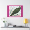 Artistic Crow Splash Canvas Print, Unique Wall Art Decor, Colorful Home Styling, Gift for Bird Lovers, Modern Art for Any Room