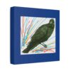 Artistic Crow Splash Canvas Print, Unique Wall Art Decor, Colorful Home Styling, Gift for Bird Lovers, Modern Art for Any Room