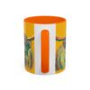 Highland Cow Mug - Whimsical Colorful Coffee Cup for Animal Lovers, Unique Gift for Birthdays, Holidays, Home Decor, Office Use