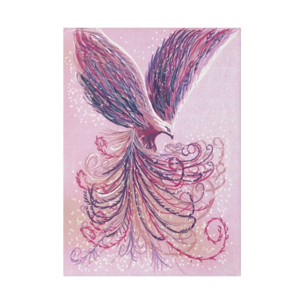 Phoenix Canvas Wall Art, Boho Home Decor, Bird Painting, Colorful Art Print, Unique Gift for Art Lovers, Inspirational Decor