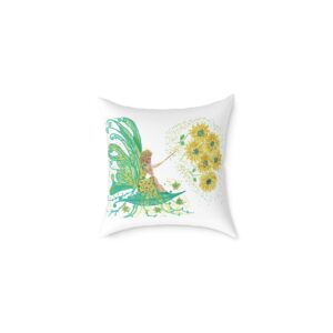 Dahlia Fairy Pillow - Home Decor, Bohemian Style, Cozy Accent