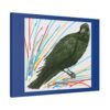 Artistic Crow Splash Canvas Print, Unique Wall Art Decor, Colorful Home Styling, Gift for Bird Lovers, Modern Art for Any Room