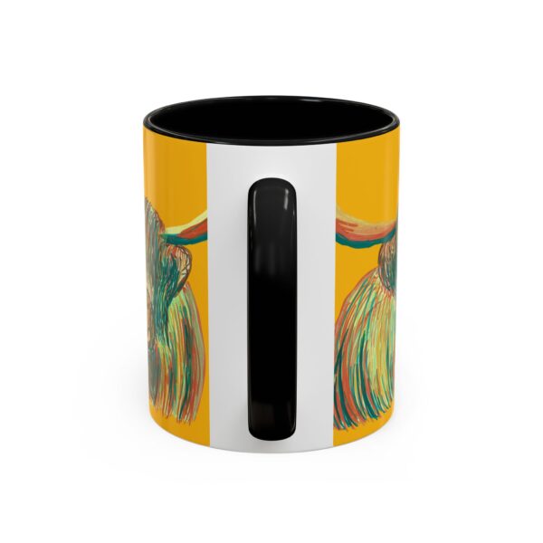 Highland Cow Mug - Whimsical Colorful Coffee Cup for Animal Lovers, Unique Gift for Birthdays, Holidays, Home Decor, Office Use