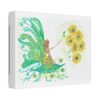 Whimsical Dahlia Fairy Canvas Art | Colourful Home Decor, Unique Gift for Fairy Lovers, Enchanting Wall Art, Nature-Inspired Gift