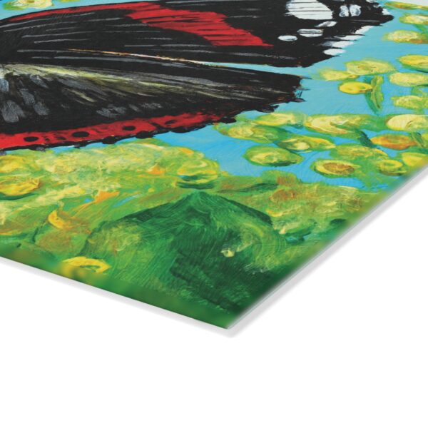 Butterfly Glass Cutting Board | Kitchen Decor | Gift for Home Chefs | Housewarming, Wedding, Mother's Day, Unique Kitchen Gift.