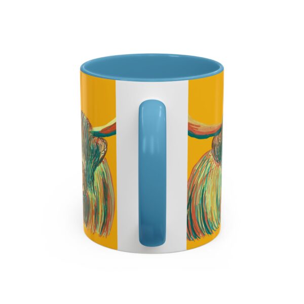 Highland Cow Mug - Whimsical Colorful Coffee Cup for Animal Lovers, Unique Gift for Birthdays, Holidays, Home Decor, Office Use