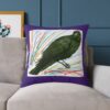 Vibrant Crow Raven Decorative Pillow, Home Decor, Couch Cushion, Unique Gift, Bird Art, Accent Pillow, Colourful Throw Pillow