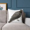 Crow Raven Decorative Pillow, Home Decor, Couch Cushion, Unique Gift, Bird Art, Accent Pillow, Throw Pillow