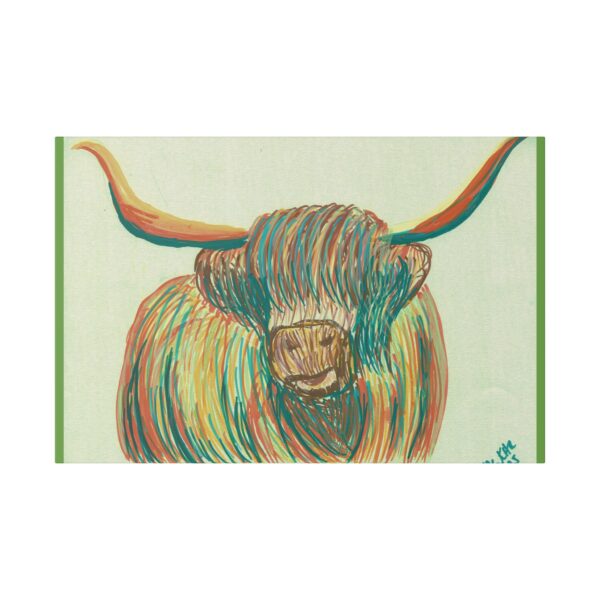 11284331849506870273_2048.jpeg Highland Cow Wall Art, Colorful Canvas Print, Farmhouse Decor, Animal Lover Gift, Rustic Home Decor