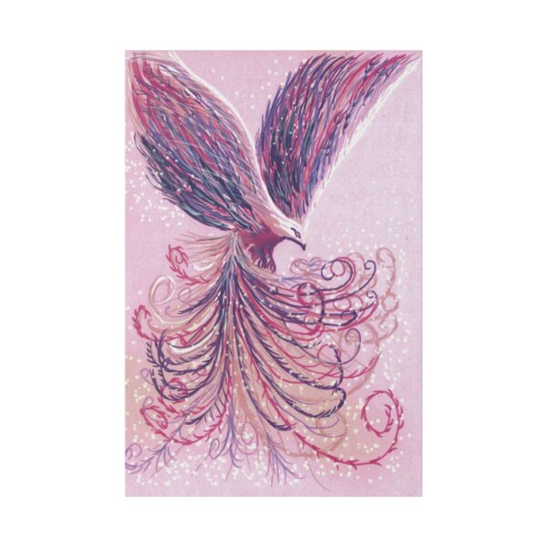 14663005777008013620_2048.jpeg Phoenix Canvas Wall Art, Boho Home Decor, Bird Painting, Colorful Art Print, Unique Gift for Art Lovers, Inspirational Decor