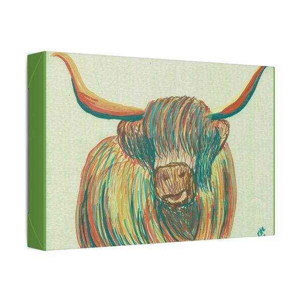 16292056712610848460_2048.jpeg Highland Cow Wall Art, Colorful Canvas Print, Farmhouse Decor, Animal Lover Gift, Rustic Home Decor