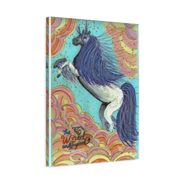 16661237490499349170_2048.jpeg Whimsical Unicorn In Clouds Canvas Art, Colourful Wall Decor for Kids, Magical Room Decoration, Gift for Birthdays, Nursery Wall Art