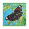 Butterfly Wall Art Canvas, Vibrant Nature Decor, Living Room Artwork, Gift for Nature Lovers, Floral Home Decoration