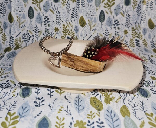 Light Natural Wooden Trinket Bowl – Handmade Jewellery & Keepsake Dish