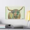 2242642833553553199_2048.jpeg Highland Cow Wall Art, Colorful Canvas Print, Farmhouse Decor, Animal Lover Gift, Rustic Home Decor